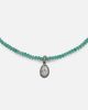 Kamyen Kamyen 18kt black gold choker with emeralds and diamonds - 4