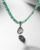 Kamyen Kamyen 18kt black gold choker with emeralds and diamonds - 5
