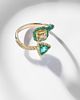 Kamyen Kamyen 18kt gold ring with diamonds and emeralds - 5