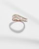 Kamyen Kamyen 18kt rose gold and enamel ring with diamonds - 5