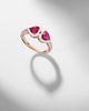 Kamyen Kamyen 18kt rose gold ring with rubies and diamonds - 5