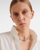 Kamyen Kamyen 18kt white gold and enamel choker with emeralds and diamonds - 2