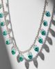Kamyen Kamyen 18kt white gold and enamel choker with emeralds and diamonds - 5