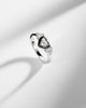 Kamyen Kamyen 18kt white gold and enamel pinky ring with diamonds - 5