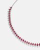 Kamyen Kamyen 18kt white gold choker with rubies - 4