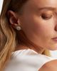 Kamyen Kamyen 18kt white gold earrings with diamonds and enamel - 2