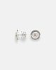Kamyen Kamyen 18kt white gold earrings with diamonds and enamel - 4