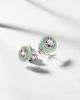 Kamyen Kamyen 18kt white gold earrings with diamonds and enamel - 5