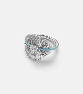 Kamyen Kamyen 18kt white gold pinky ring with diamonds