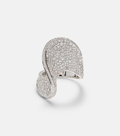 Kamyen Kamyen 18kt white gold ring with diamonds