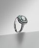 Kamyen Kamyen Art Deco 18kt white gold and enamel ring with diamonds - 5
