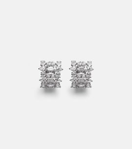 Kamyen Kamyen Art Deco 18kt white gold earrings with diamonds