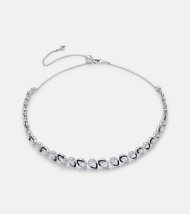 Kamyen Kamyen Autumn 18kt white gold and enamel choker with diamonds
