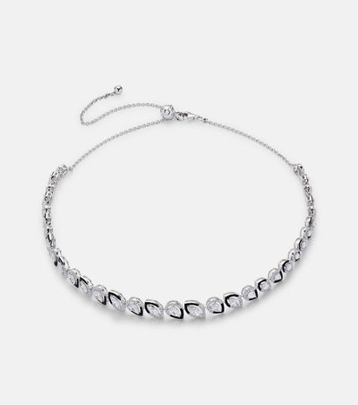 Kamyen Kamyen Autumn 18kt white gold and enamel choker with diamonds