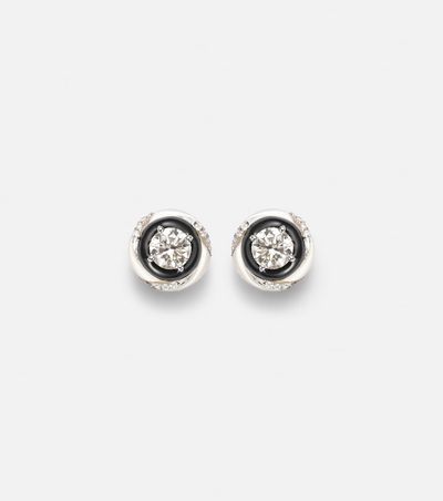 Kamyen Kamyen Calisto 18kt white gold earrings with diamonds