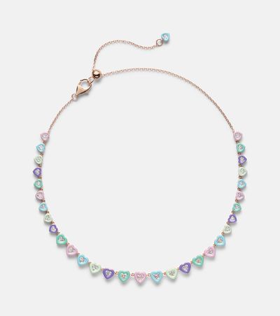 Kamyen Kamyen Candy Crush 18kt rose gold choker with diamonds