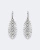 Kamyen Kamyen Candy Crush Feather 18kt white gold drop earrings with diamonds - 4