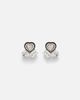 Kamyen Kamyen Cluster Heart 18kt white gold earrings with diamonds - 1