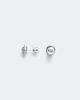 Kamyen Kamyen Dottie 18kt white gold and enamel earrings with diamonds - 4
