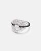 Kamyen Kamyen Eyelash 18kt white gold pinky ring with diamonds - 1