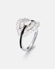 Kamyen Kamyen Eyelash 18kt white gold pinky ring with diamonds - 4