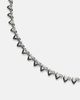 Kamyen Kamyen Heart 18kt white gold and enamel choker with diamonds - 4