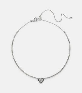 Kamyen Kamyen Heart 18kt white gold choker with diamonds