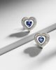 Kamyen Kamyen Heart 18kt white gold earrings with tanzanite and diamonds - 5