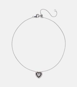 Kamyen Kamyen Heart 18kt white gold pendant necklace with diamonds