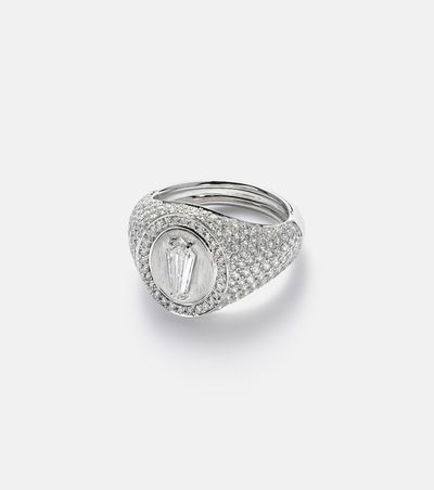 Kamyen Kamyen Kite 18kt white gold ring with diamonds