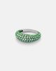Kamyen Kamyen Lime Disco 18kt white gold ring with diamonds - 1