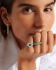 Kamyen Kamyen Lime Disco 18kt white gold ring with diamonds - 3