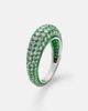 Kamyen Kamyen Lime Disco 18kt white gold ring with diamonds - 4