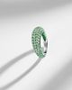 Kamyen Kamyen Lime Disco 18kt white gold ring with diamonds - 5