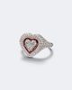 Kamyen Kamyen Love Pop 18kt white gold and enamel pinky ring with diamonds - 1