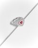 Kamyen Kamyen Manaal 2.0 18kt white gold pinky ring with ruby and diamonds - 5
