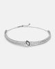 Kamyen Kamyen Marquise Solitaire 18kt white gold and enamel choker with diamonds - 1