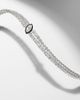 Kamyen Kamyen Marquise Solitaire 18kt white gold and enamel choker with diamonds - 5
