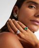 Kamyen Kamyen Oasis 18kt gold and enamel pinky ring with emeralds and diamonds - 2