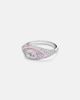 Kamyen Kamyen Oval Eye 18kt white gold and enamel ring with diamonds - 1