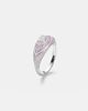 Kamyen Kamyen Oval Eye 18kt white gold and enamel ring with diamonds - 4