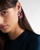 Kamyen Kamyen Red Tulip 18kt white gold earrings with rubies and diamonds - 2