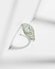 Kamyen Kamyen Striped Pear 18kt white gold and enamel pinky ring with diamonds - 5
