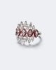 Kamyen Kamyen Tiara 18kt white gold and enamel pinky ring with diamonds - 1