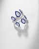 Kamyen Kamyen Tulip 18kt white gold pinky ring with diamonds and enamel - 5