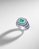 Kamyen Kamyen Twin Flame 18kt white gold pinky ring with diamonds and enamel - 5