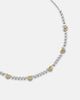 Kamyen Kamyen Twin Heart 18kt white gold and enamel choker with diamonds - 4