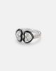 Kamyen Kamyen Twin Heart 18kt white gold ring with diamonds - 1