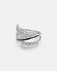 Kamyen Kamyen Twist 18kt white gold and enamel ring with diamonds - 1