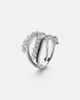 Kamyen Kamyen Twist 18kt white gold and enamel ring with diamonds - 4